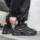 
Senma daddy shoes men's summer mesh 2025 new thick sole elevated sports breathable men's casual trendy shoes black 42