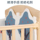 
Zhibei baby crib solid wood multi-functional diaper table newborn baby splicing mobile children's bed ZB698+ mattress