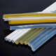 Boîte entière de 25 kg Bielle de colle à fusion chaude 7mm-11 mm jaune transparent Viscosité haute viscosité Séciles de colle blanche laiteuse chaude forte à haute température 11150 Ultra-défense transparente 25 Jin [Jin est égal à 0,5 kg] environ 1725 pièces