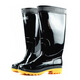Huili 807 Hochröhrchen schwarze Regenstiefel Männer und Frauen Wasserschuhe Plastik OverShoes Gummischuhe wasserdicht und nicht rutschernde Outdoor 42