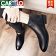 Kartel Autumn Chelsea Boots Herrenleder Martin Boots High Top Leder Schuhe Britisch -Stil -Stiefel Stiefel Friseur Kurzstiefel Schwarz 37