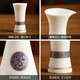 Li Sifu comes with a set of white wine cups, ceramic Chinese-style wine set, wine divider, high-end Luoyang cultural new year gift, two pots and six cups - jade porcelain gift box
