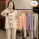 Pajamas de xiangyaxin con almohadilla de cofre para la primavera y otoño de la mujer NUEVA PRINCESA SETRA SEÑORA VELVET DE VILVEL DE VILA DE VILLA DE VILLA CALIENTE CODIA DE CÓDIGO XL PURPRO XL 120-130JIN [Jin iguala 0.5 kg]