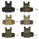 YAKEDA tactical vest new lightweight molle tactical vest quick release black full set of plug-in boards universal black standard does not include protective plates