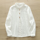 Nuanqiao cotton double-layer cotton gauze white shirt women's long-sleeved spring and autumn loose French embroidery small fresh and sweet cotton shirt white M (115-130Jin Jin equals 0.5 kg)