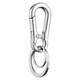 Keychain key pendant waist key ring for men and women gifts gifts for one cent purchase 1 cent for newcomers 0.01 yuan Metal alloy keychain [double ring]