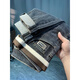 Qianji (QIANJI) high-end trendy brand embroidered jeans for men 2024 Spring and Autumn New Micro Harlan Small Legs Casual and versatile men Black and gray [JSW888#] 30 Recommended weight 120-128Jin [Jin equals 0.5 kg]