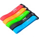 Sanbao Velcro, free-cut computer cable management cable ties and cable management, back-to-back adhesive cable storage fixed and organized winding belt, tie/bind/belt [reverse buckle] Velcro 20*250mm five-color package