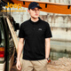 
[90% new] Jeep quick-drying polo shirt men's UPF40+ sun protection short-sleeved T-shirt men's outdoor lapel quick-drying clothes 9905 brand black 4XL