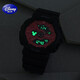 Disney -Schüler elektronische Uhr Jungen und Mädchen Junior High School Schülern Grund- und Sekundarschulen Kinder Luminous Water of Watch Birthday Geschenk Schwarz und Rot [Big Model] 15052r