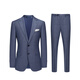 Guillaume de Mons Aojia Suit de lana pura Negocio para hombres Wear Formal Vestido de novia Vestido de traje personalizado delgado de alta gama Azul [arriba + pantalones] 210001 48
