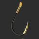 Zhenyou (Grsaed) double blood slot Iseni fish hook No. 6 fish hook bulk tungsten steel large hook with barbed crucian carp fishing hook fishing gear supplies fishing accessories