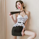 Feimu Maid Sexy Underwear El traje de mujeres es extremadamente tentador Pervertido Perspective Disfraz de disfraces Estimulando relaciones sexuales de relaciones sexuales - Nuré de juego de juegos de juego JK Copa profesional de sexo Profesional Falda de la cadera Sexo juguetes para la maestra