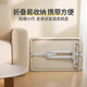 
ULOP (ULOP) crib multi-function bed movable splicing baby bed small apartment newborn sleeping artifact shaker Cradle crib [diaper table + mosquito net]-Khaki