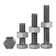 XMSJM12 Hexagonal Titanium Screw Nut Set TA2 Pure Titanium Bolt*20/25/30/35/40/45/50-150 M12130 with 1 female
