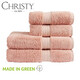 CHRISTY克里斯蒂英国皇室RENAISSANCE系列埃及长绒棉吸水加厚进口毛浴巾 灰粉色一条 728g 76*142cm浴巾