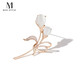 Mck tulip flower brooch high-end women's coat suit corsage accessories Chinese Valentine's Day gift