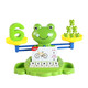 Huashimeng Children's Frog Scale Numéro de jouet Éclaircissement Mathématique Addition et soustraction Lésion logique Intelligence Early Education Toys Frog Scale Toys
