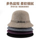 SOMUBAY Mom Hat Women's Autumn and Winter Woolen Basin Hat Winter Warm Fisherman Hat Versatile Elegant Western Style Hat Camel Default