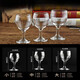 GUSHA thickened glass small red wine glasses and goblets 6 pieces set of 2 liang and a half white wine glasses for home hotel 125ml glass 6 pcs 2 liang and a half