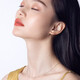 Liuguifu Jewelry Yellow 18K Gold Necklace O Chain Clavicle Chain Necklace for Women EK0300037 0.5g