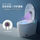 Binjiang Salle de bain Silencieux réduction des toilettes toilettes Économie d'eau et anti-jet de jet anti-odor Chauffage de toilettes antibactérien et toilettes sèches 838-ultravel Edition / avec réservoir d'eau 400 mm