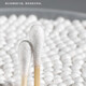 Tixia cotton swabs for ears, double-headed cosmetic box, adult wooden bamboo swabs, non-shedding beauty cotton swabs, cleaning cotton swabs, regular style 500 pieces, 1 box, double round heads