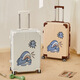
Guihong 2025 new suitcase high-value travel boarding suitcase trolley case men and women aluminum frame large capacity cartoon student 1396 (zipper style) black 28 inches [recommended for multiple travelers to return home]