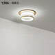 Yijixiguang light luxury downlight led embedded crystal aisle light corridor light entrance ceiling internet celebrity creative ceiling light entry spotlight opening 7.5cm hole light Galaxy - small gold 7W (opening 7.5-8.8cm) three-color light (white light + warm light + natural light)