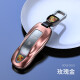 一宾 保时捷钥匙套macan新卡宴911帕拉梅拉panamera718高档汽车扣壳包 全新升级A款【太空灰】+金属扣 保时捷钥匙壳