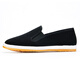 Tongsheng y viejos zapatos de tela de Beijing para hombres y verano de primavera y verano, suela, suela de un solo pie, transpirable, casual de mediana edad, anciano, tendón de carne de res zapatillas para hombres para hombres para hombres, estilo clásico negro 42 42