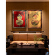 Guge Space Focus Art Entrance Wall Decorative Painting Fulu Linmen Hanging Picture New Chinese Style Gourd Decorative Painting Restaurant Background Wall Round Copper Color Painting Fulu Linmen Store Manager Recommends 600*800mm Black Walnut Solid Wood Picture Frame Copper Color Burning Technology + Brass Painting Core + Package Installation