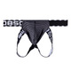 Pleasant Cotton Comfortable Young Gay Men's Thong Low Waist U-Protruded Big Bag Bag Close-fitting Back Exposed Buttocks XL Black