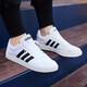 ADIDAS阿迪达斯男鞋运动鞋 秋季休闲鞋时尚舒适耐磨低帮透气休闲鞋 AW3889/帆布/白色 44