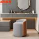Yao Wan Xi Du Stool Small Stool for Adults Denzi and Chair Nordic Dressing Stool Swivel Backrest Dressing Stool Xipi Light Gray and Dark Gray