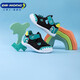 Dr Jiang (Drkong) Chaussures pour enfants en bonne santé Spring et automne garçons et filles dessin animé Cartoon mignon Softs Sole Front Chaussures Sandales respirantes Chaussures pour tout-petits noir / vert 19 adaptées à la longueur du pied d'environ 10,7-11,3 cm