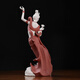 Oriental Clay <Die Lian> Ornaments Ceramic Figures and Beauty Sculptures Crafts Living Room Wine Cabinet Decorations D52-302F Die Lian (Small Size) Colored Sand Red