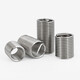 Bingneng 304 stainless steel fine tooth thread braces dense tooth protective sleeve screw sleeve steel wire sleeve spring repair steel sleeve screw sleeve M12*1.25*2D 20 pieces
