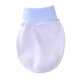 Ouyu baby gloves anti-scratch breathable newborn gloves anti-scratch face 2 pairs AQ2011 cotton yellow + blue