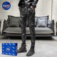 Pantalon en cuir Pilot Nasalike Pantalon en cuir masculin en automne et hiver plus en velours TRENDY TERRÉE ARRÉPROPOSION PANTAL MOTOBYCYLE PANTAL MOTRE M (Guy spirituel) 558 32 (Zhengui Suprême) Circle de taille 2 pieds 4 4 pieds 4