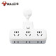 Bull socket converter plug wireless plug strip usb multi-function socket/one turn multiple protection doors/extension converter/suitable for bedroom and kitchen [master control switch] one turn six