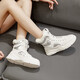 Vbmgs Botas de nieve de piel de vaca para mujeres 2025 Nuevos zapatos de invierno para mujeres de invierno zapatos de invierno más altos de terciopelo botas cortas impermeables botas de mujer versátiles versátiles (cuero real) MM6626 38