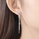 Sangma tassel sterling silver earrings for women, high-end earrings, silver earrings, earrings, earrings, Chinese Valentine's Day gift for girlfriend, flower tassel silver earrings + exquisite gift box