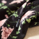 Shandubila retro elegant A-line high-waisted suspender dress autumn floral floral suspender dress for women 123L42563 color M