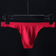 Adult beauty secret delivery sexy underwear men's new thong low waist sexy thin ice silk one piece XXL red