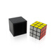 Jingjiang Black Box Rubik's Cube Instant Restoration Magic Props Children's Toys Creative Company Party Close-up Stage Performance Gift Black Box Rubik's Cube Instant Restoration One Piece (You need to bring your own to create an orange in the video)