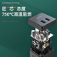 Deli Rubik's Cube Smart USB Socket Travel Conversion Plug Conversion Plug / Rubik's Cube Socket / Rubik's Cube Converter 2 Holes + 2 USB Wireless Rubik's Cube 33626 Dark Gray