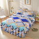 Boxingna Jiangsu nantong lit quatre pièces épaissis de lit à poils épaissis de couette de couette princesse couverture de courtepointe printemps et d'été Double litière de mariage poudre de lit 1,5 m de lit à quatre pièces couvercle-quilt 200 * 230 cm