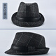 SOMUBAY (SOMUBAY) middle-aged and elderly top hat men's hat autumn and winter casual fashion British spring and autumn dad jazz hat Shanghai beach gentleman hat dark gray one size