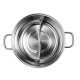 ASD (ASD) hot pot 304 stainless steel hot pot household kitchen soup pot shabu-shabu pot one pot multi-purpose gas open flame induction cooker universal 28CM mandarin duck pot (FS28A2WG)
